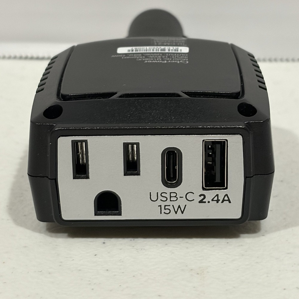 CyberPower 140W Car Power Inverter 12V DC to 120V AC Model M140BUC - Picture 7 of 7